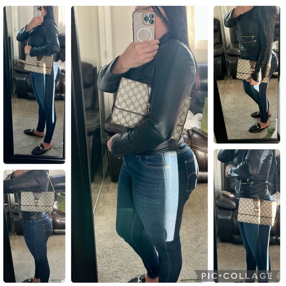 GUCCI Vintage Pouch/Crossbody/handle Purse. Authentic - Picture 8 of 12